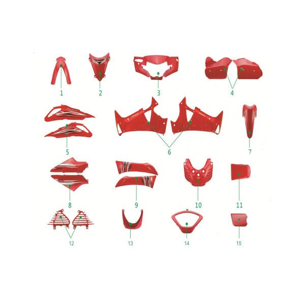 Yuki YK-13 Panther Akü Kapağı Sol-Sağ