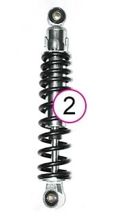 Yuki YK-20 Alfa E-Bike Arka Amortisör