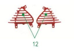 Yuki YK-13 Panther İç Dizlik Havalandırma Grenajı Takım