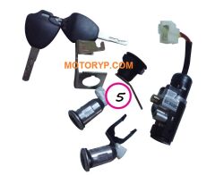 Yuki YK-43 Galaxy-s  E-bike Kontak Anahtar Set