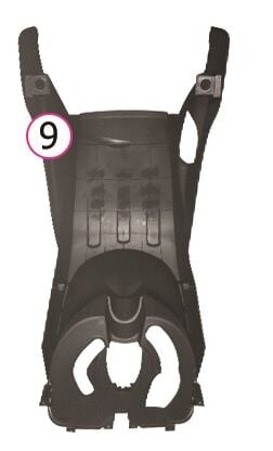 Yuki Moni Kral KR-10 Eros E-Scooter Ön İç Davlumbaz Marşbiyel Grenajı